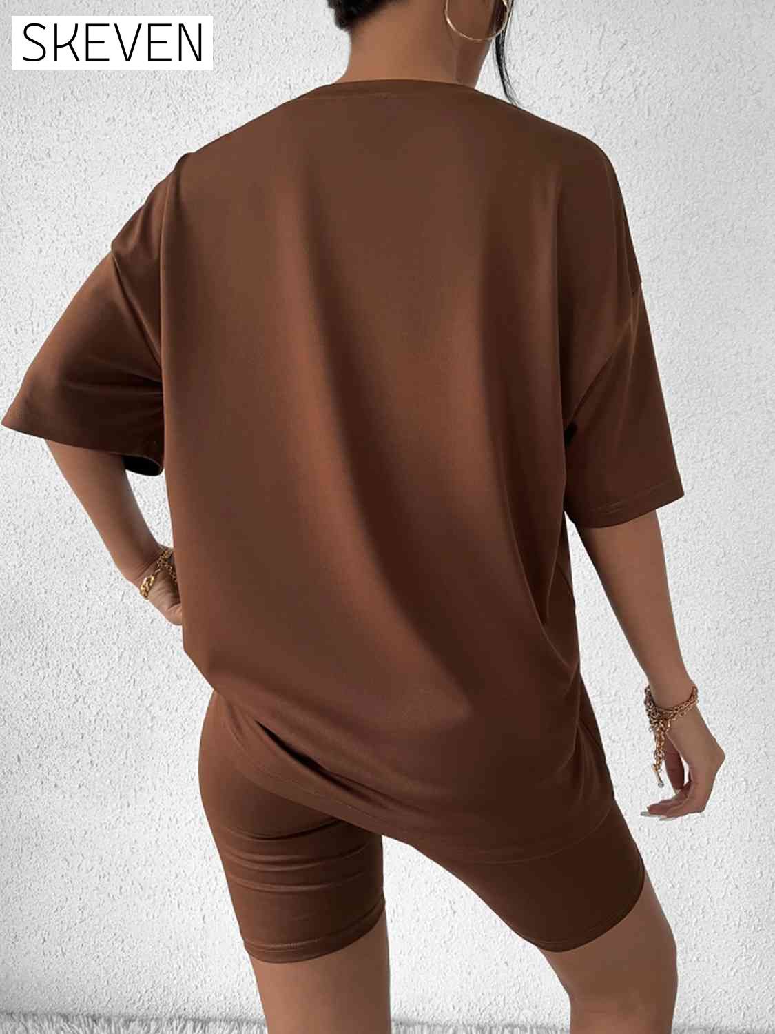 BROOKLYN NYC Graphic Top and Shorts Set clothes lounge lounge wear lounge wear sets loungewear S&M&Y Ship From Overseas