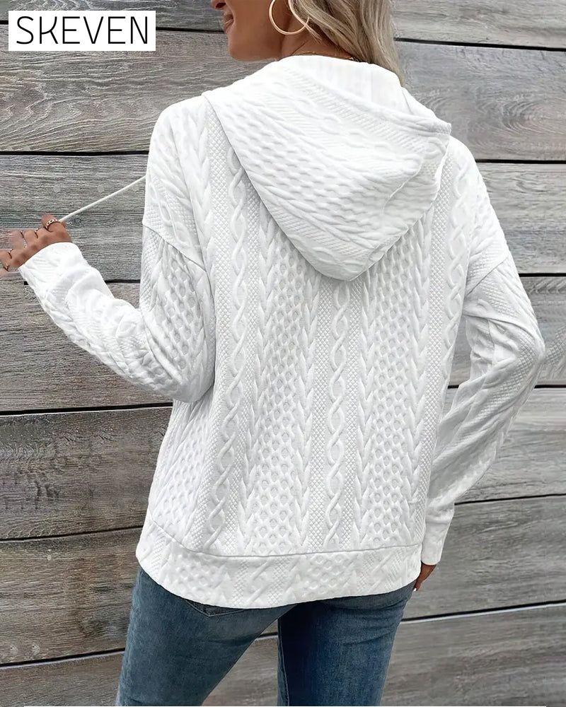 Hooded Drawstring Hoodie