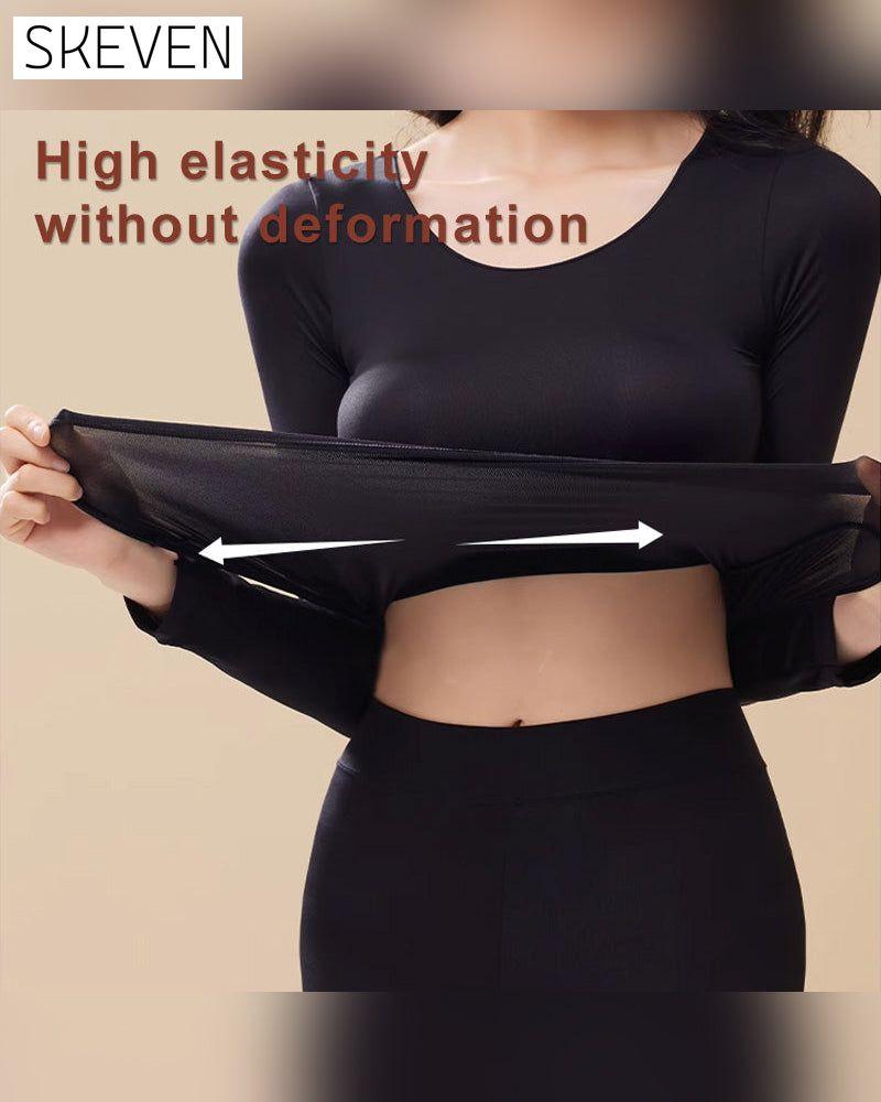 Sous-vêtements thermiques ultra-fins et sans coutures pour femmes