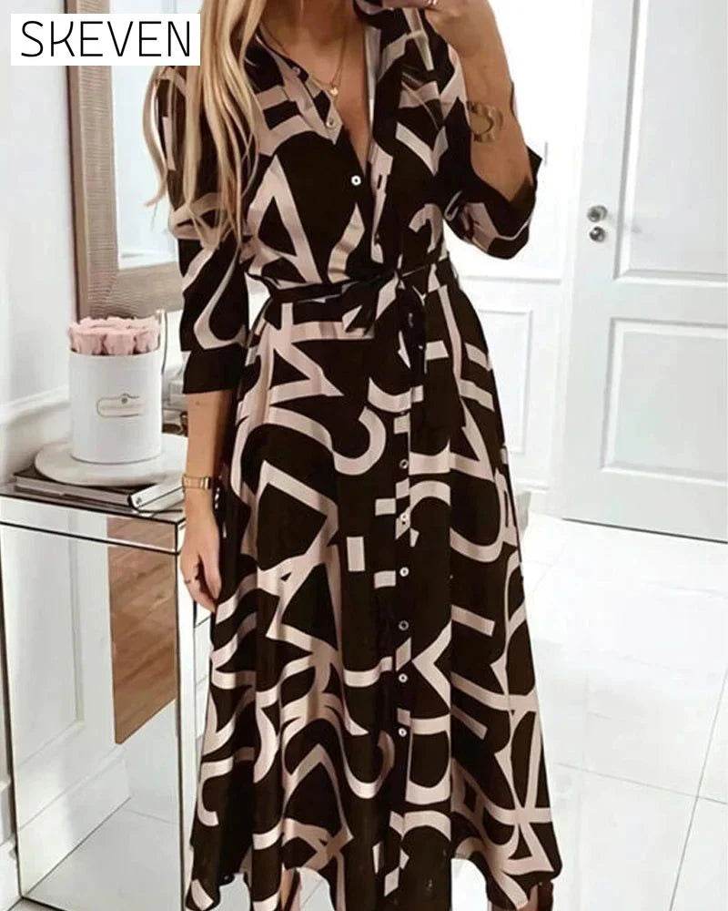 Kleid mit Reißverschluss und Bindeband