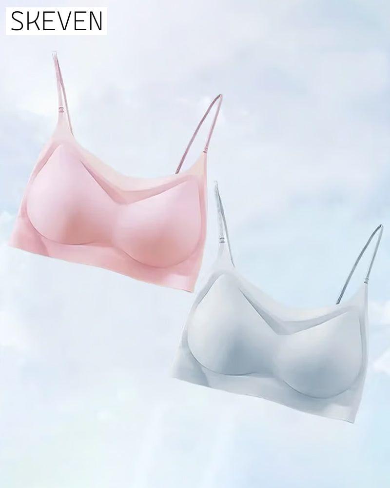 Soutien-gorge ultra-fin, sans coutures, en soie glacée, ultra confortable.
