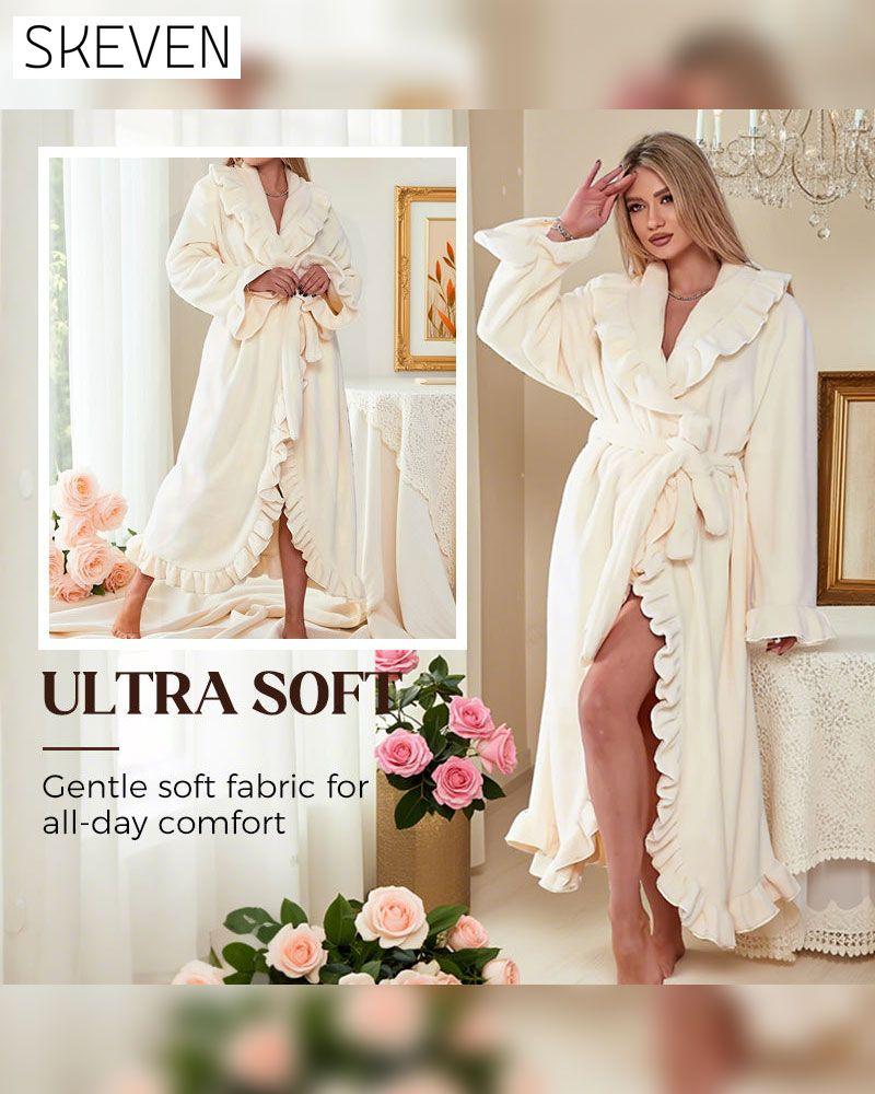🔥✨Soft and supple bathrobe 🧖♀️ – Soft fabric against the skin, cozy warmth after showering