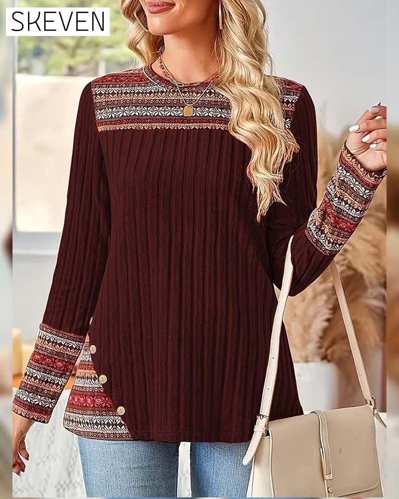 Fair Isle Rippenoberteil