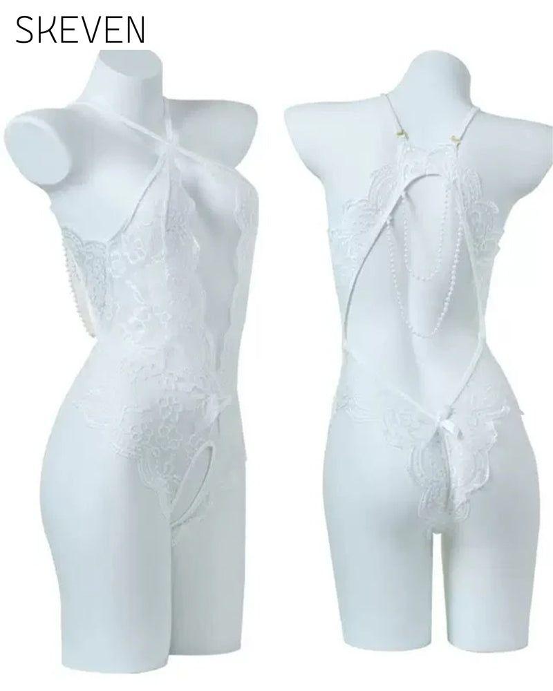 Lace Backless One-Piece Lingerie