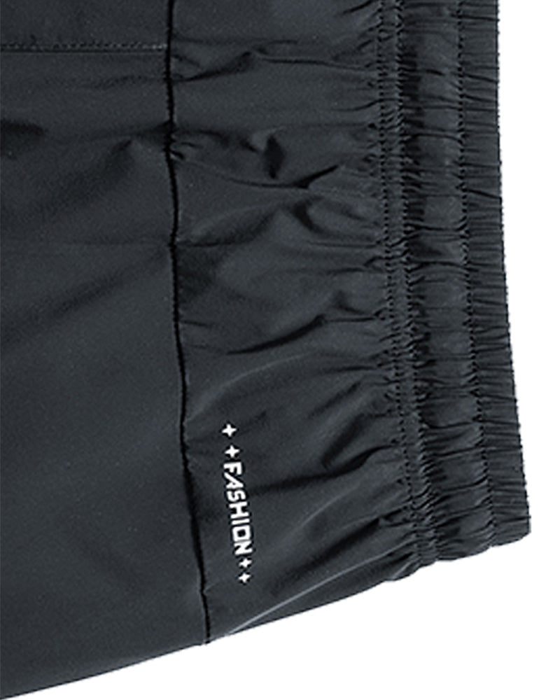 Men Elastic Waist Pocket Quick-Dry Ice Silk Sports Shorts