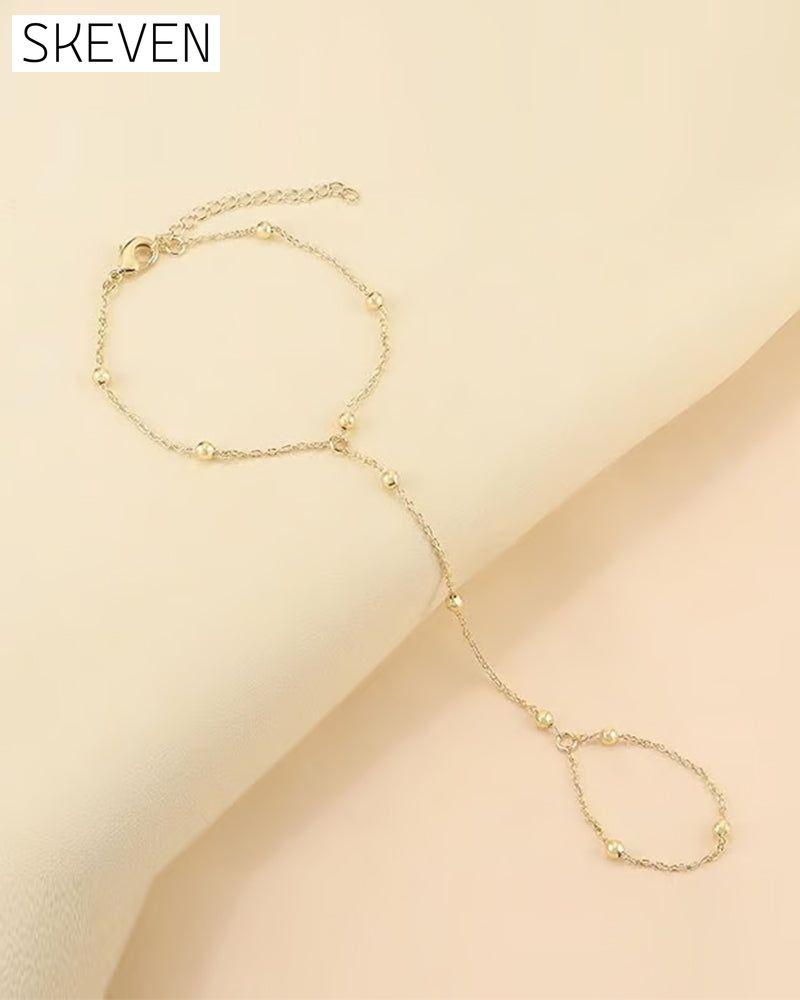 🏖️ KC Gold- und Sterlingsilber-Fußkettchen für Damen
