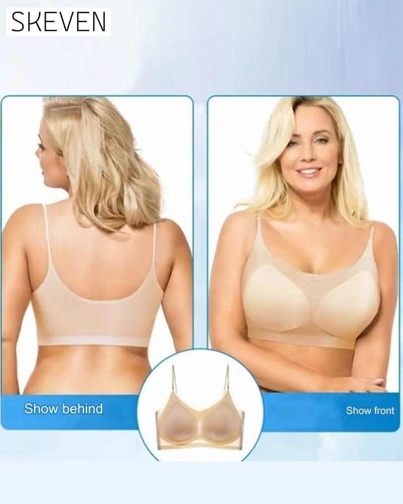 Soutien-gorge ultra-fin, sans coutures, en soie glacée, ultra confortable.