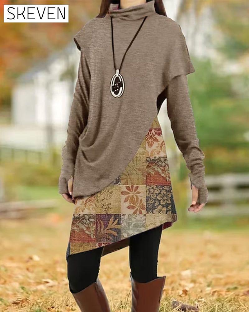 Retro-Kleid mit Patchwork
