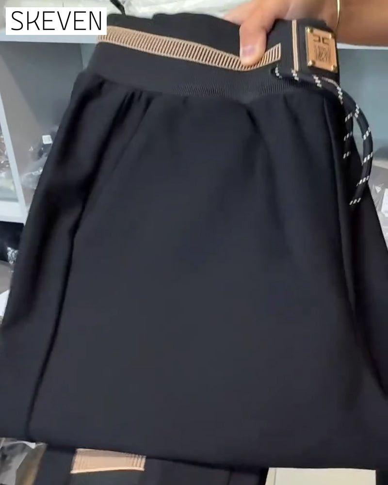 Stylish Drawstring Elastic Waist Pants