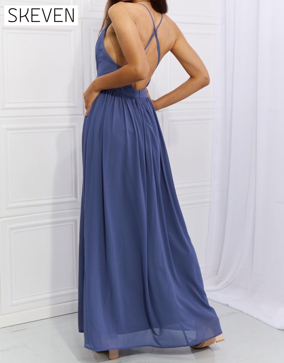 Captivating Muse Open Crossback Maxi Dress BFCM - Up to 50 Percent Off Black Friday clothes dress dresses formal dress formal dresses Maxi maxi dress maxi dresses Onetheland Ship from USA