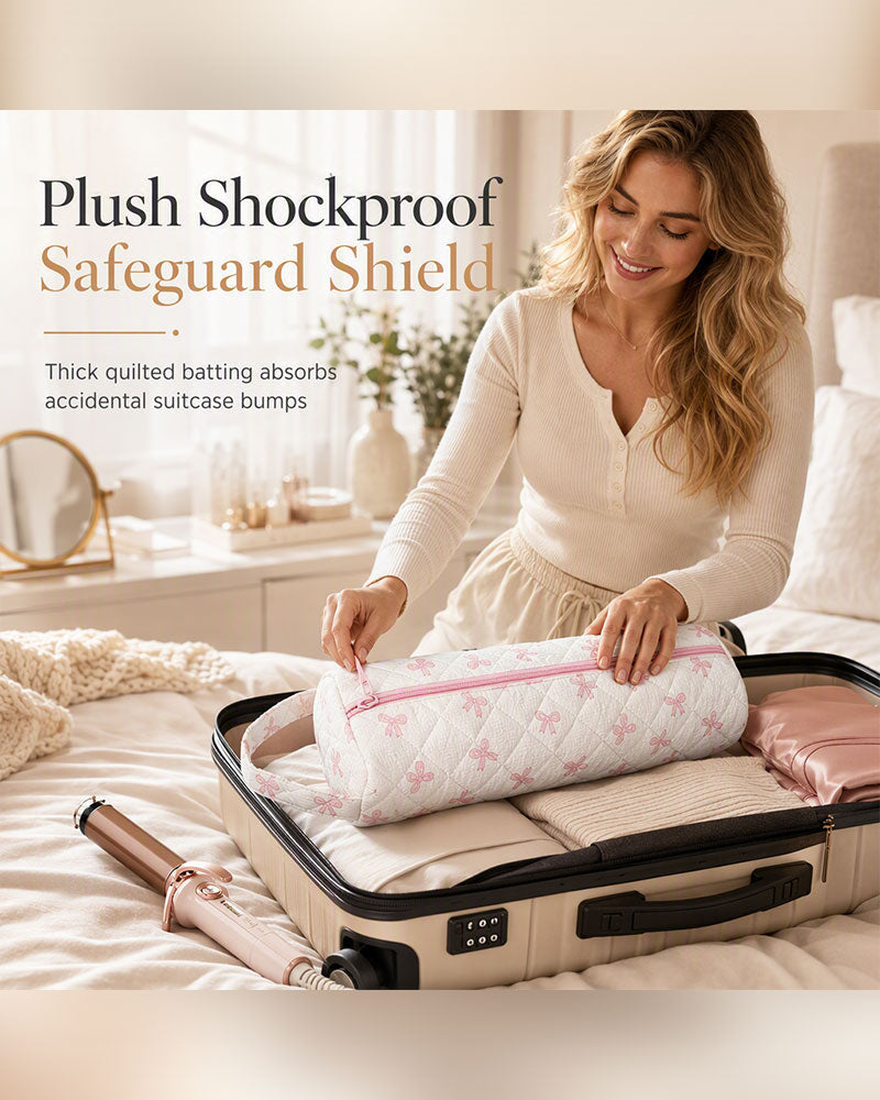 Portable Quilted Travel Storage Bag