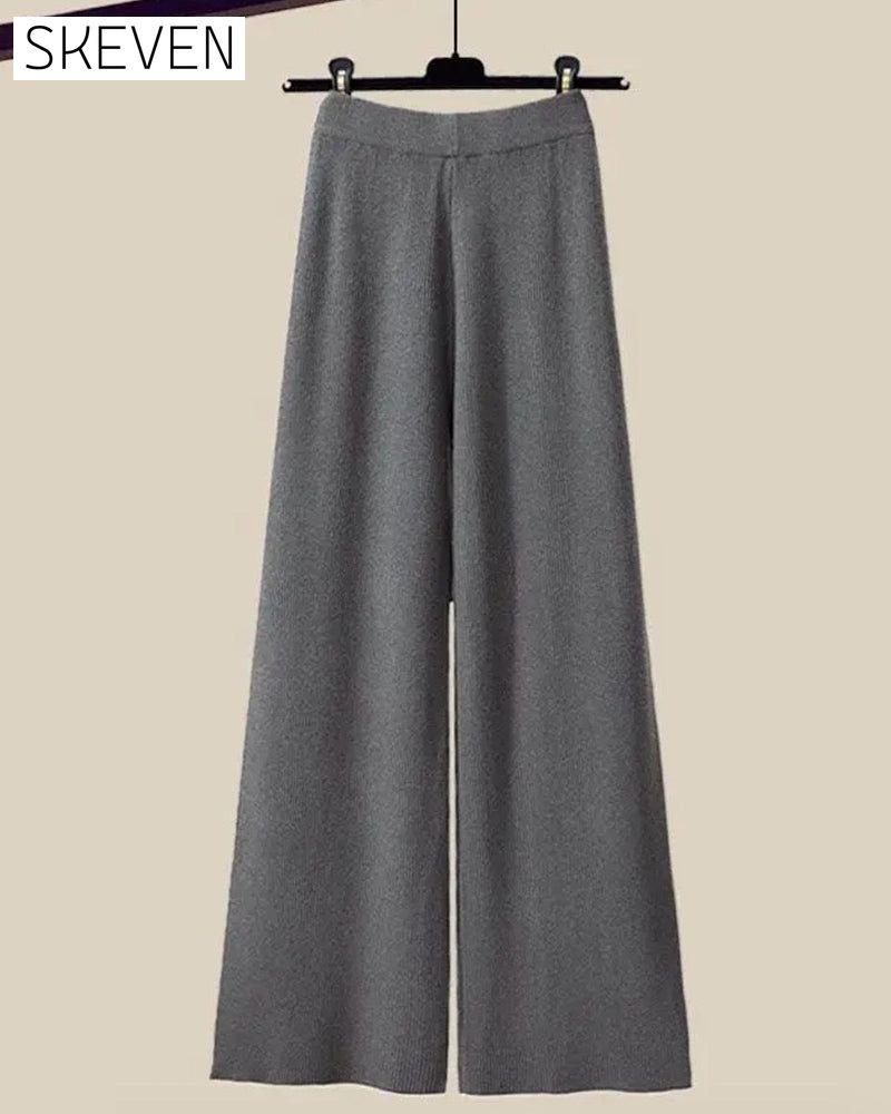 Ensemble trois pièces en croix, couleur unie