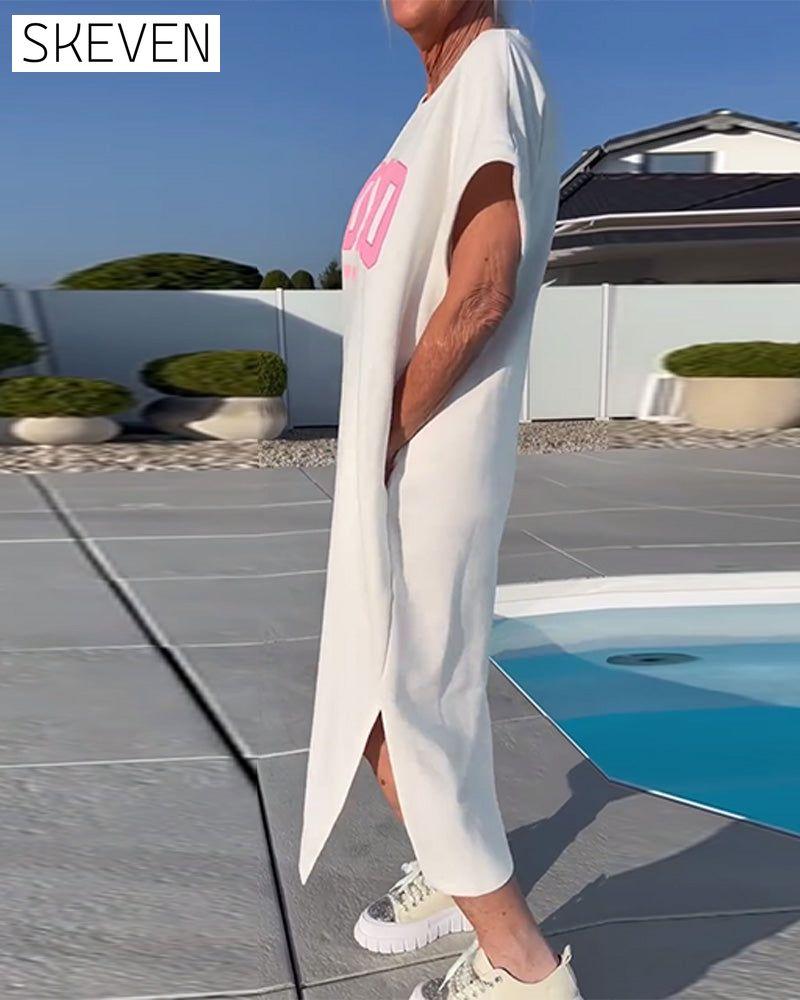 Fashion Loose Slit Dress