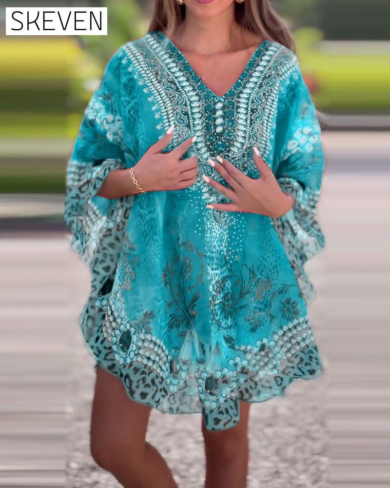 Ethnic Print Blouse