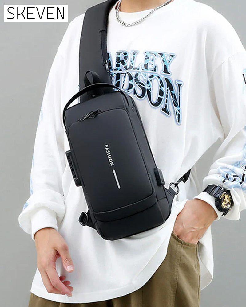 Password anti-theft chest bag