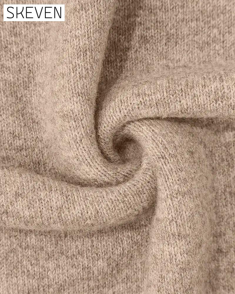 High Neck Patterned Contrast Jumper