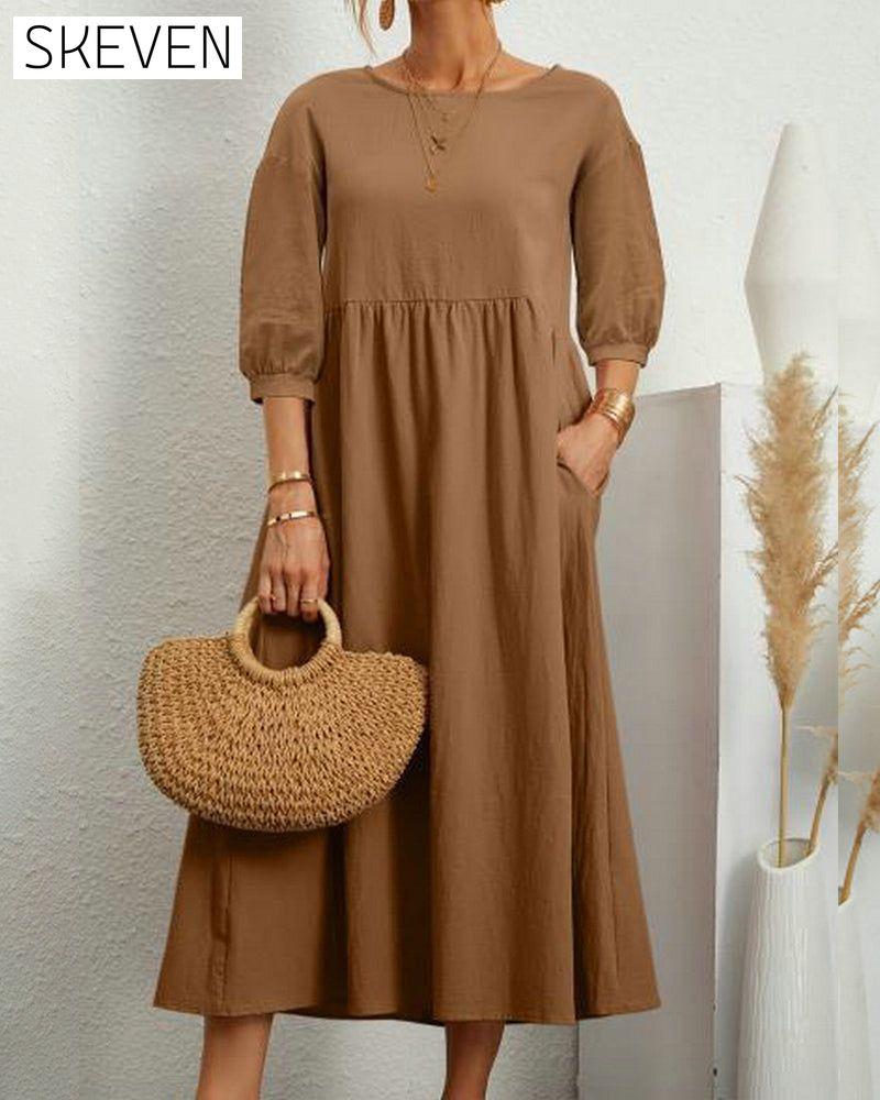 robe en coton et lin