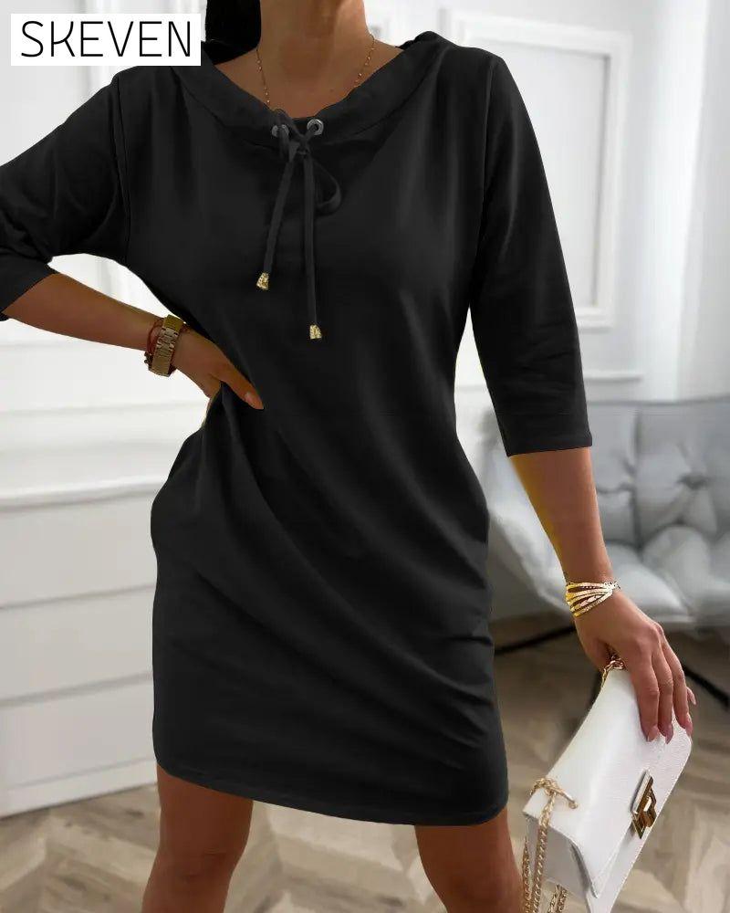 Robe à capuche décontractée