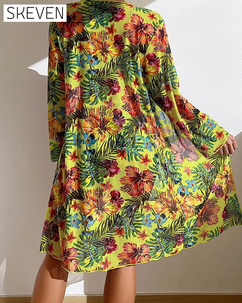 Floral Print Bikinis and Cover Up
