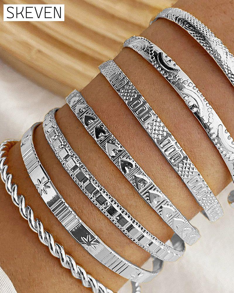 Hexagram bracelet 7-piece set