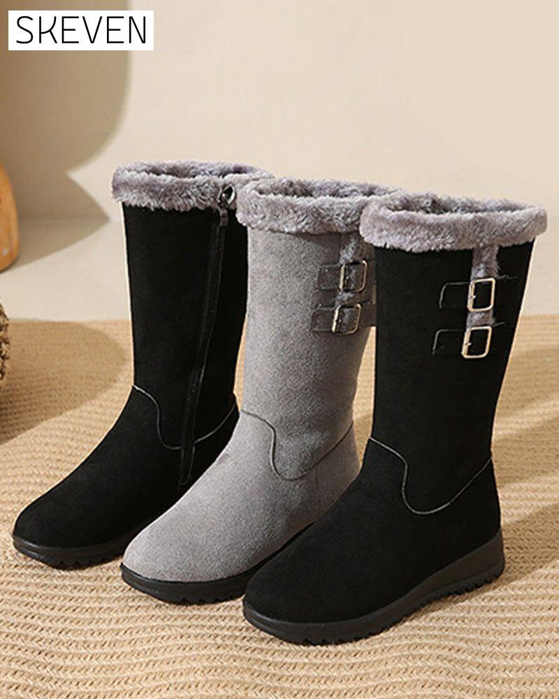 Modische knöchelhohe Schneestiefel für Damen