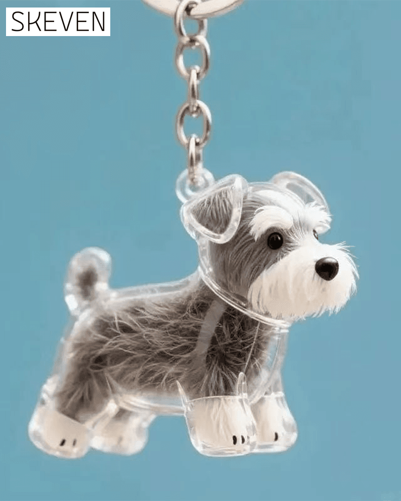 Dog Hair Keepsake Keychain - Memory Capsule Pendant