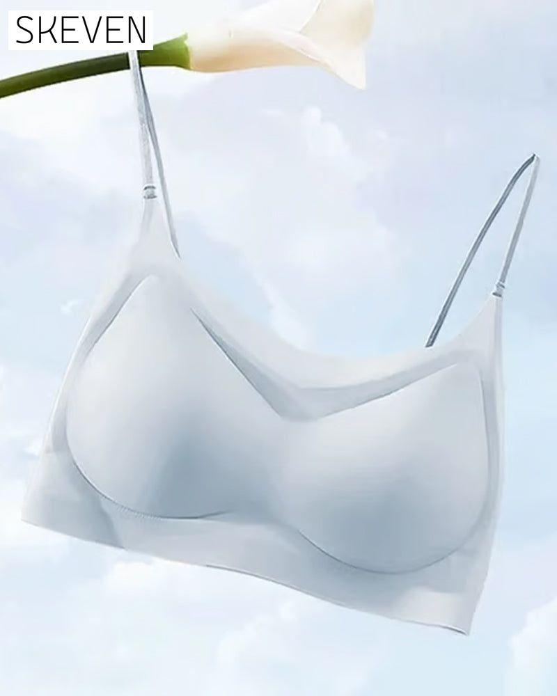 Soutien-gorge ultra-fin, sans coutures, en soie glacée, ultra confortable.