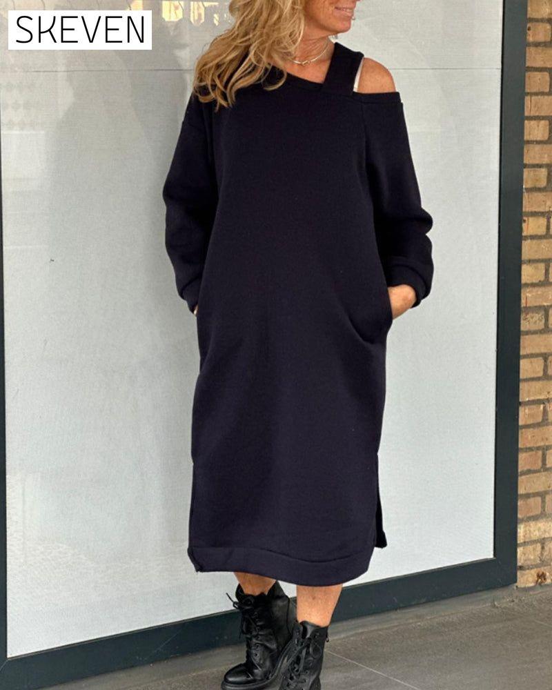 One shoulder strap casual dress