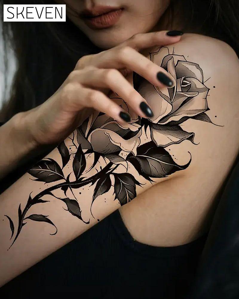Simulation Flower Arm Tattoo Stickers