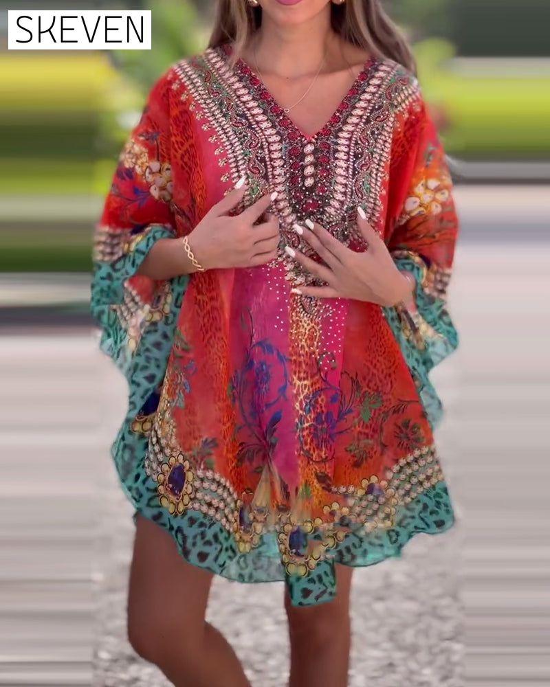 Ethnic Print Blouse