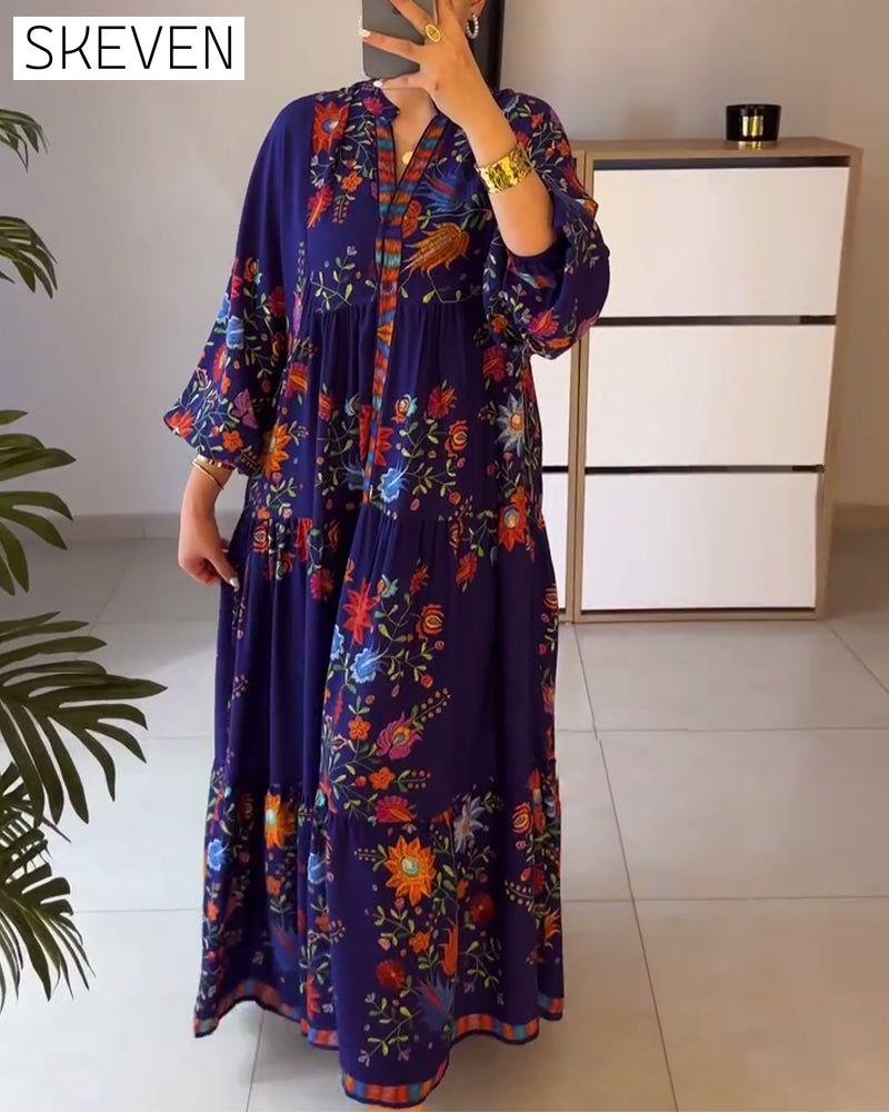 Elegantes Kleid mit Blumenmuster