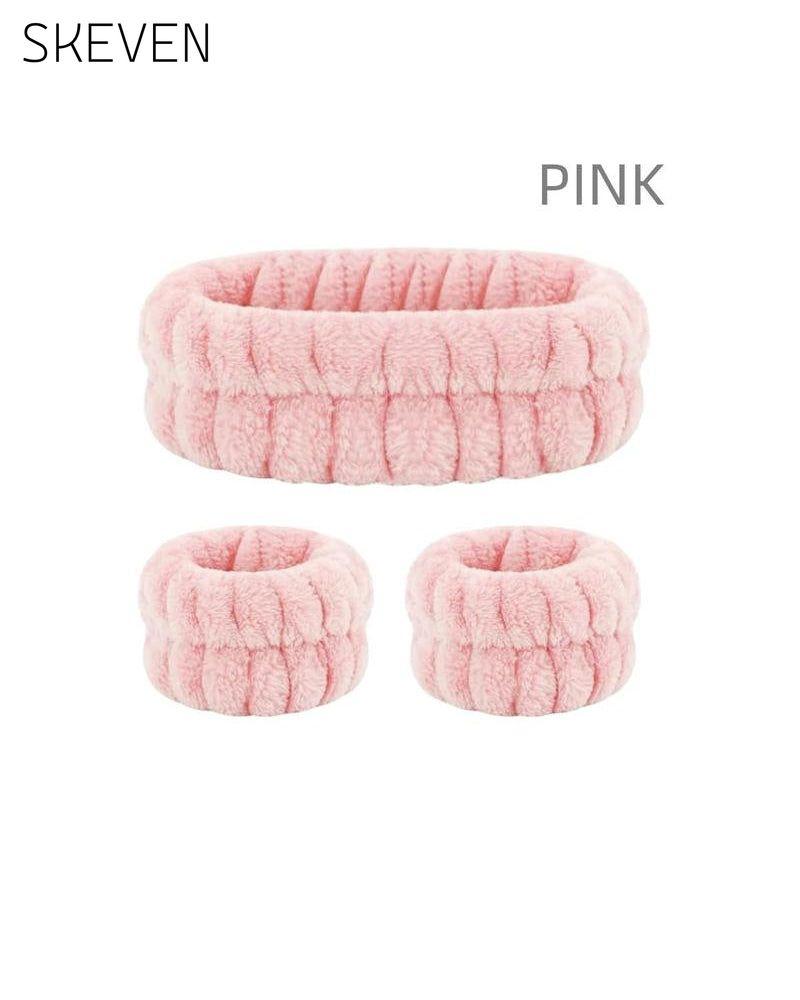 Three-Piece Face Wash Headband Set