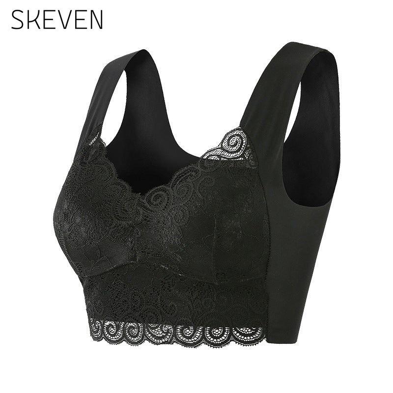 Seamless Push Up Wireless Lace Bra