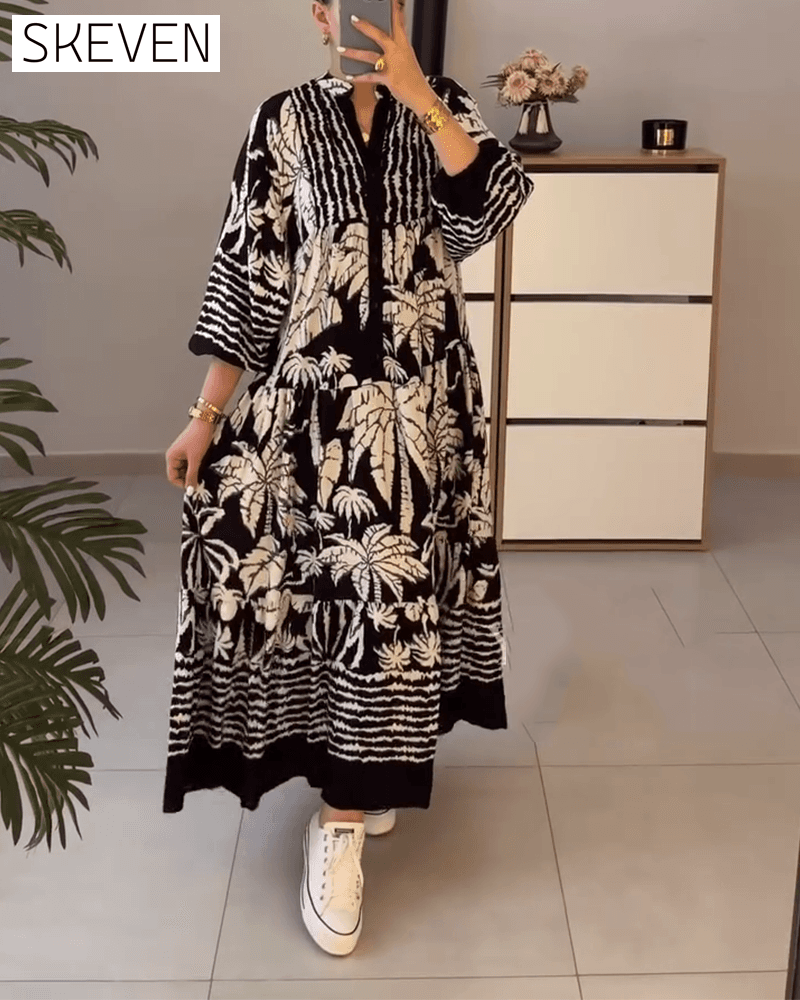 Casual Loose Printed Dress