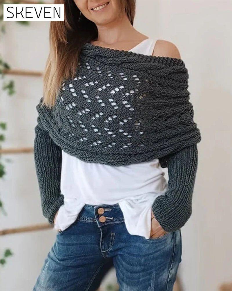 Women's Fashionable Knitted Scarf Shawl