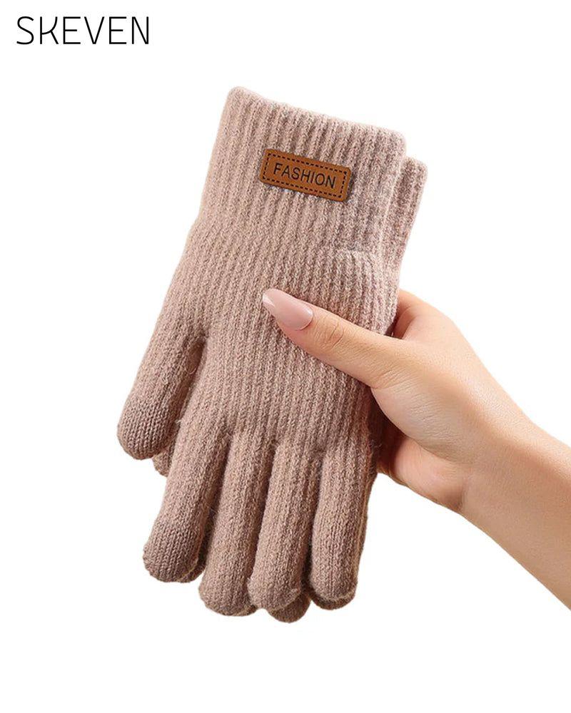 Warme Thermostrickhandschuhe für Touchscreens