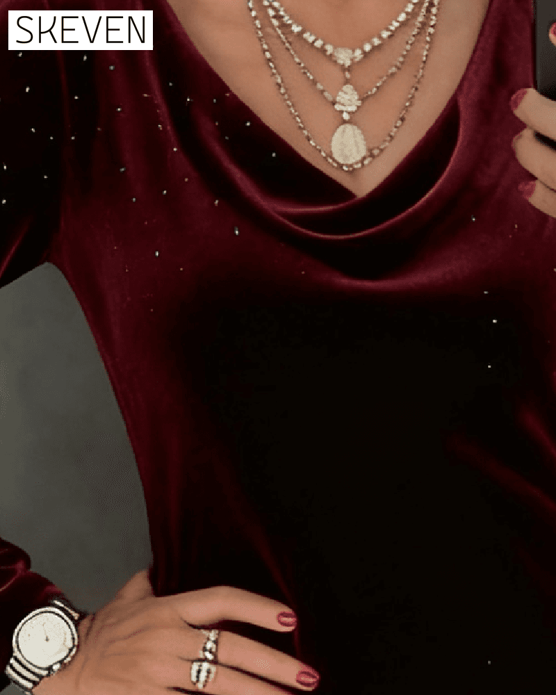 Fine Shimmer Straight Dress