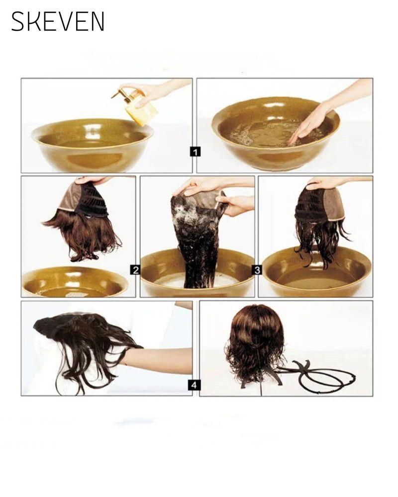 Extension de cheveux bouclés, ondulés et frisés avec queue de cheval