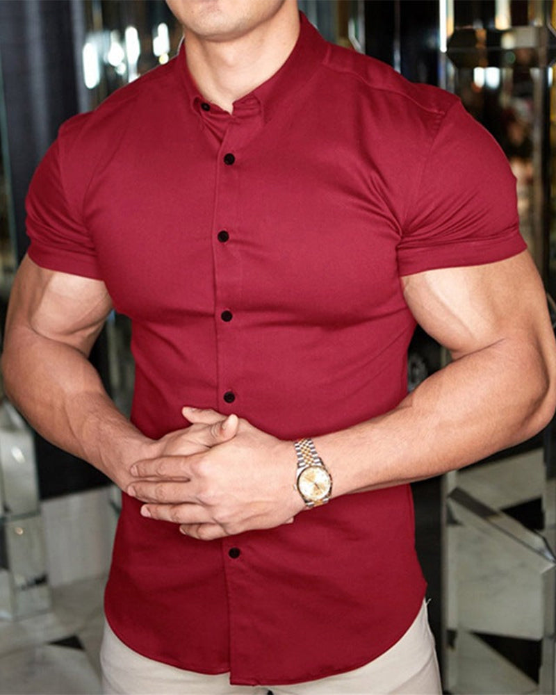 Men's Short-Sleeve Stretch Shirt