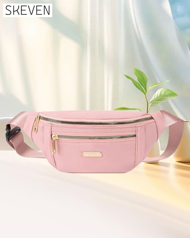 Einfache, einfarbige Schultertasche