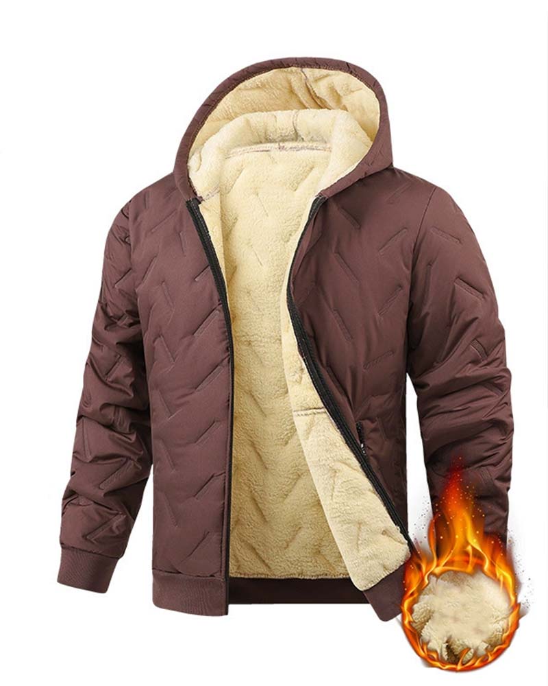 Hooded Fleece Thickened Coat