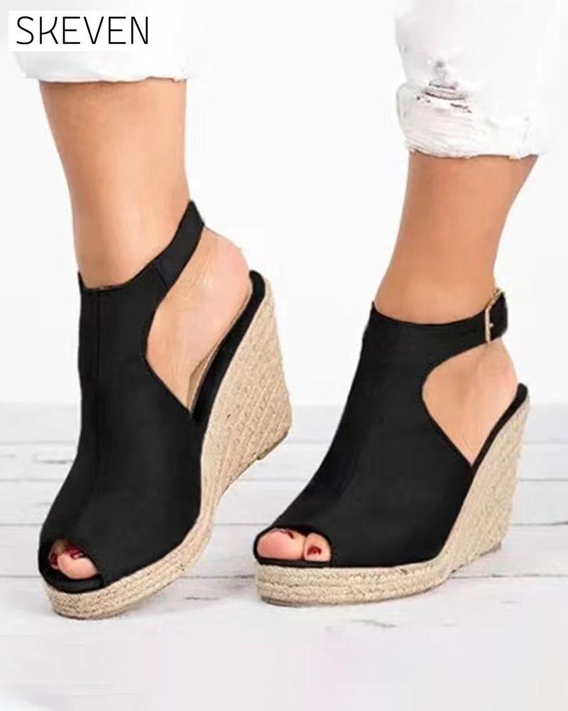 Sandales à talons hauts et bout ouvert