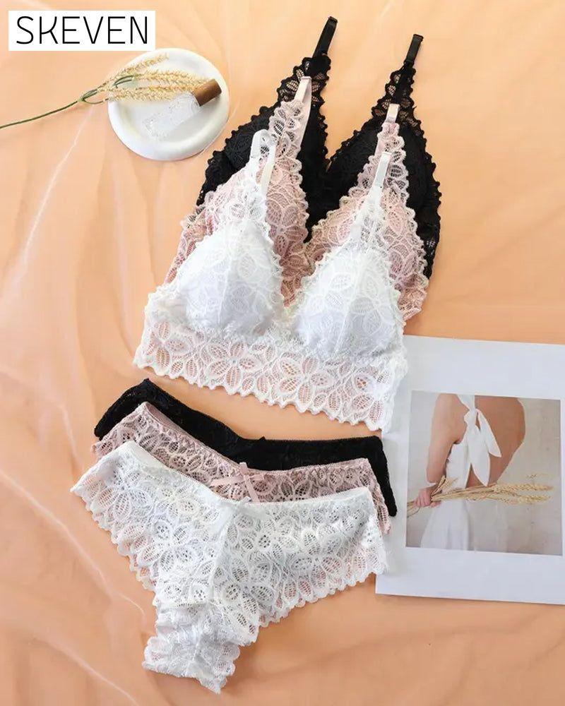 Women's Lace Romantic Underwear Set