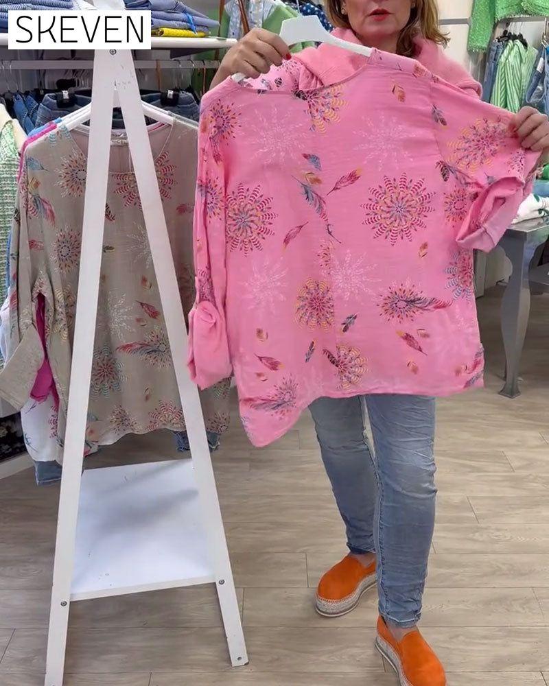 T-shirt imprimé à manches longues
