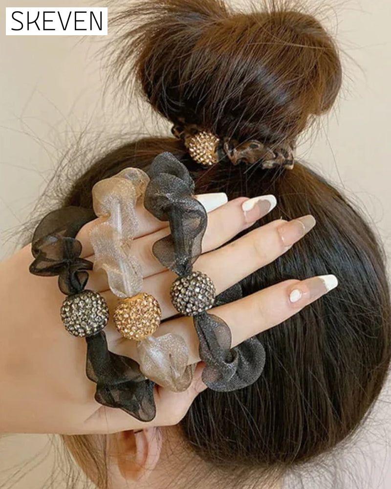 Elegante Strass-Haarbänder aus Netzgewebe 💎🎀
