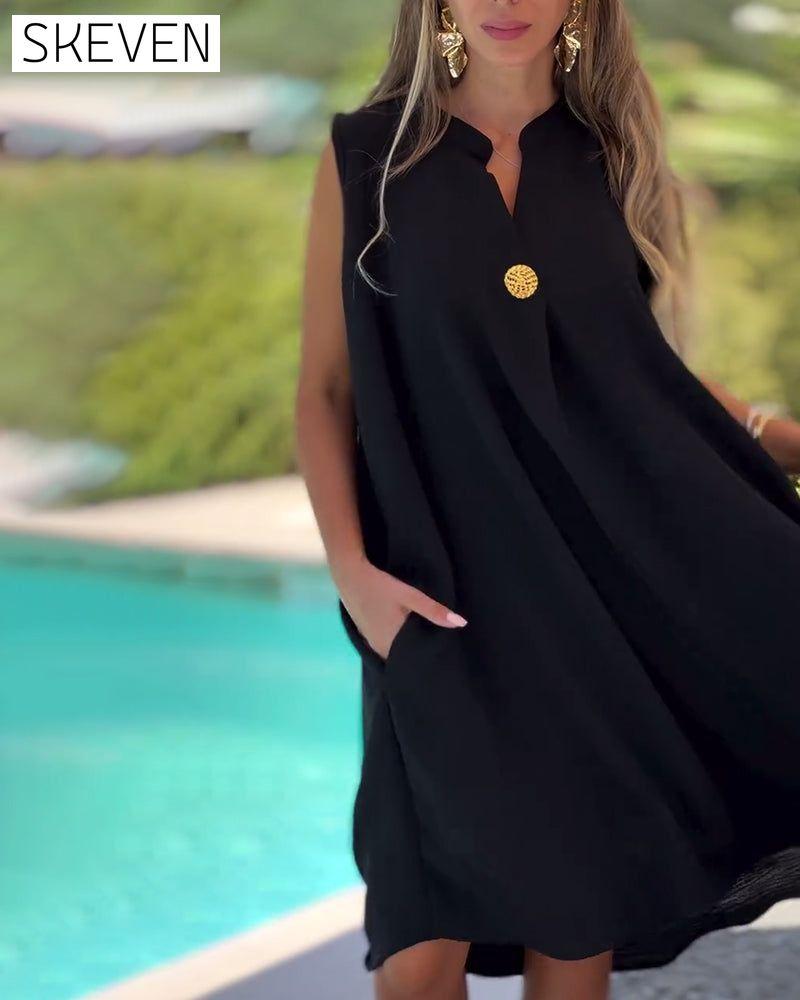 Sleeveless Casual Dress