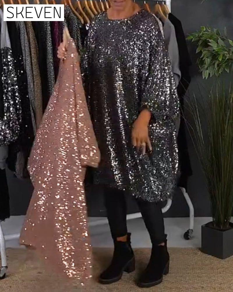 Vacation Loose Sequin Dress