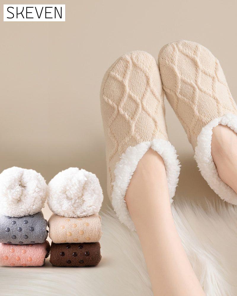 Cozy anti-slip thermal floor socks