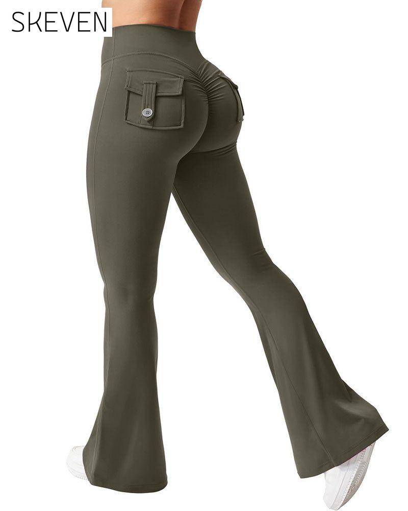 Elastische, schnelltrocknende, ausgestellte Sport-Yogahose