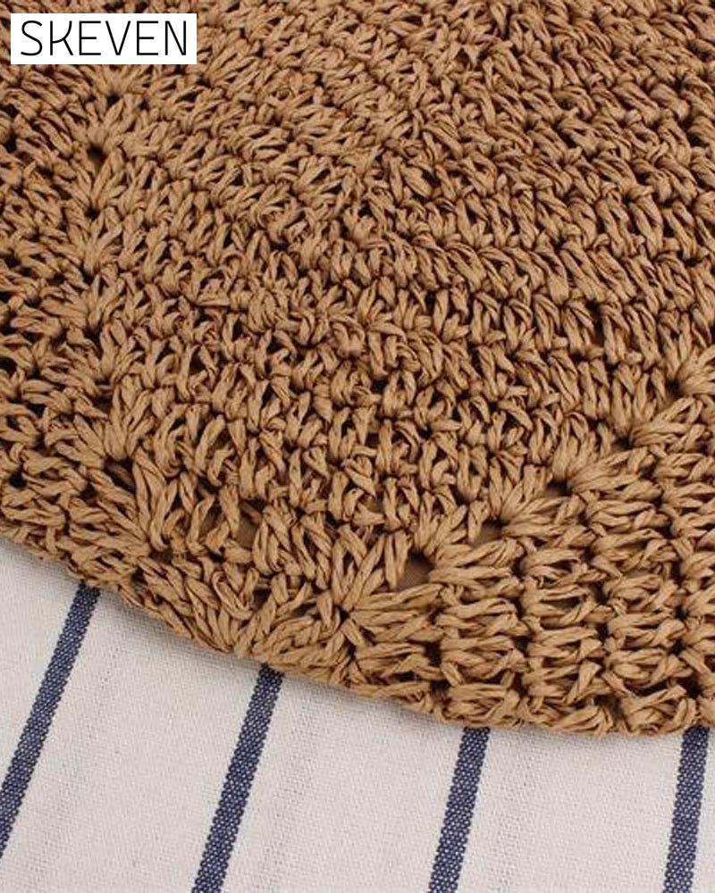 Strohtasche mit Umhängetasche